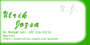 ulrik jozsa business card